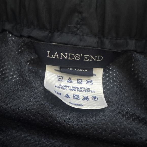 Vintage Lands' End Board Shorts Nylon Retro Y2K Swim Trunks Surfer Beach Size 33 - Picture 4 of 10